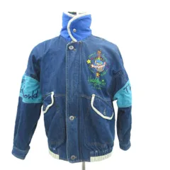 ハーディエイミス HARDY AMIES SPORT デニムジャケット ブルゾンジャケット ミドル丈 4 L 紺 ネイビー 刺繍 /HO11 ■GY61のサムネイル