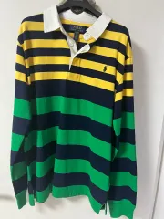 ポロラルフローレン ストライプ ラグビー 長袖Tシャツ 55サイズ 新品