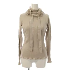 トゥービーシック TO BE CHIC カシミヤ混 40 ベージュ カットソー 長袖 ハイネック /JP