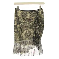 ヴィヴィアンタム VIVIENNE TAM スカート ミニ 総柄 1 ベージュ 黒 ブラック ピンク ギャザー 015-120912 /YMのサムネイル
