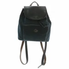 コーチ COACH リュックサック デイバッグ デニム キャンバス レザー 巾着 内側花柄 ロゴ インディゴ 紺 ネイビー F57547 /XZ ■GY17