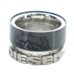 ディーゼル DIESEL 指輪 リング アクセサリー ロゴ シルバー色 ■GY18 /MQ