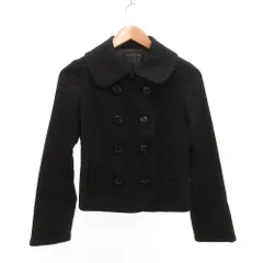 ウィルセレクション WILLSELECTION ピーコート ショート丈 ダブル ウール カシミヤ混 1 黒 ブラック /JSのサムネイル
