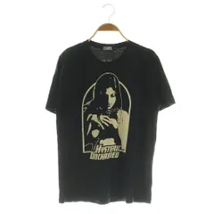 ヒステリックグラマー HYSTERIC GLAMOUR 半袖Tシャツ プリント コットン M ブラック /MY ■OS ■ECD001