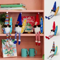 ハワイアン ハワイ メネフネ サーフ ドール クリスマス ハワイアン雑貨 ハワイアンインテリア クリスマスオーナメント サンタ サンタクロース ハワイアン インテリア お土産 プレゼント サーフサンタ