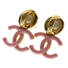 CHANEL (シャネル) ココマーク パール ピアス ピンク ゴールド GP A21B アクセサリー