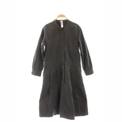 マーガレットハウエル MHL. 長袖ワンピース ロング バンドカラー 前開き 1 S チャコールグレー /CX ■OS