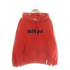 ミルクフェド MILKFED. ICING LOGO BASIC SWEAT HOODIE フーディー パーカー 長袖 M 赤 レッド /MI ■OS ■SH