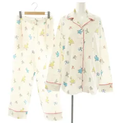 ジェラートピケ gelato pique 23AW SESAME STREET 総柄シャツ&ロングパンツ セットルームウェア F オフホワイト /HK ■OS