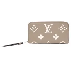 ルイ・ヴィトン LOUISVUITTON ジッピー･ウォレット M69794 バイカラーモノグラム・アンプラント トゥルトレール クレーム