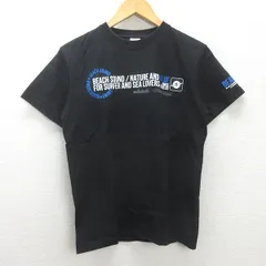 g■ビーチサウンド/Beach Sound プリントTシャツ/コットン【M】黒/men's/90【中古】■のサムネイル