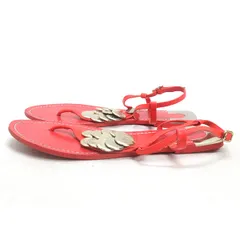 K■【10M】ダイアンフォンファステンバーグ/Diane von Fürstenberg レザーサンダル/赤/LADIES■38【中古】のサムネイル