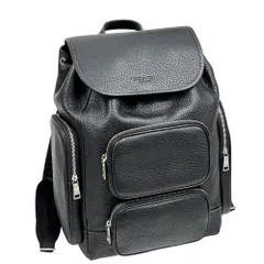 コーチ バッグ メンズ COACH リュックサック レザー フィン バック パック CDC72 SV/BK ブラック