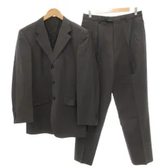 ポールスミス PAUL SMITH ロロピアーナ SUPER120's セットアップ スーツ テーラードジャケット パンツ ウール L グレー /UO