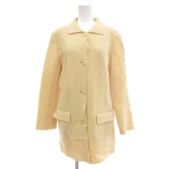 ランバン LANVIN ステンカラーコート ウール L クリーム色 無地 長袖 /SC ■GY60のサムネイル