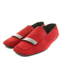 セルジオロッシ Sergio rossi SR1スリッパー SR1 SLIPPER スリッポン ローファー バブーシュ ラムレザー ロゴプレート 9 27.0cm 赤 レッド A84820 /YTのサムネイル