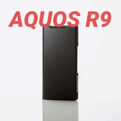 AQUOS R9 用 薄型 ソフトレザーケース ブラック