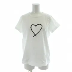 アニエスベー agnes b. Tシャツ 2 白 ホワイト 半袖 ラウンドネック ハートプリント /AP