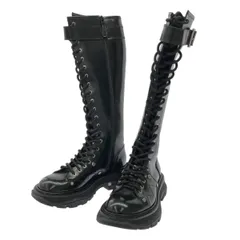 ALEXANDER McQUEEN アレキサンダーマックイーン Tread Lace Up Boot トレッド レースアップブーツ 595466 ブラック 36のサムネイル