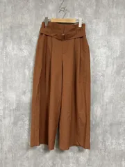 URBAN RESEARCH アーバンリサーチ タックワイド パンツ sizeS/茶  ■◇ レディース