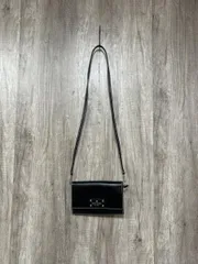 kate spade new york ケイトスペード レザー ミニ ショルダー バッグ size-/黒  ■■ レディース