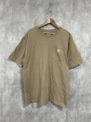 Carhartt カーハート ポケット付 Tシャツ sizeL/ライトブラウン  ■◆ メンズ