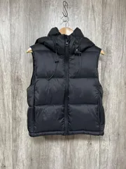 ZARA ザラ フード ダウンベスト sizeS/黒  ◆■ レディース
