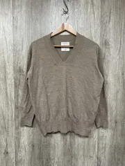 OPAQUE.CLIP オペーククリップ イタリアFilivivi Vネック ニット セーター sizeL/薄茶  ◇■ レディース