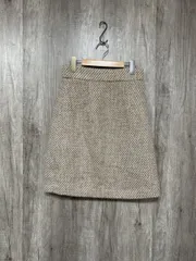 PROPORTION BODY DRESSING プロポーションボディドレッシング ウール混 Aライン 台形 スカート sizeM/茶系  ◆■ レディース