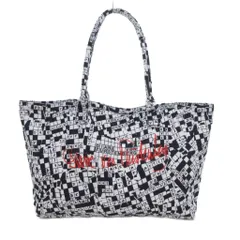 ダイアンフォンファステンバーグ DIANE von FURSTENBERG 美品 キャンバス トートバッグ 白 ホワイト 黒 ブラック /UO ■GY66のサムネイル