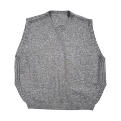 カシミヤ100% blancvert ブランベール ノースリーブ ニット セーター 40 /グレー系 レディース 背中開きのサムネイル
