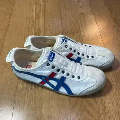 オニツカタイガー メキシコ66 スリッポン 白 トリカラー 275