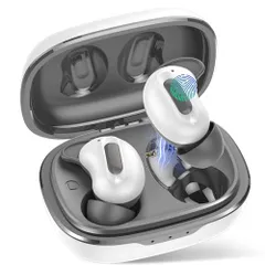 イヤホン bluetooth 【2026年最新Bluetooth5.4 ワイヤレス イヤフォン 寝ホン スリープイヤホン ANC搭載】 Hi-Fi 重低音ステレオ 48時間再生 4ENCノイズキャンセル マイク IPX7防水 低遅延 タッチ操作 自動ペアリンt