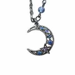 アナスイ ANNA SUI ネックレス アクセサリー ペンダント ロゴ 黒 ブラック ■GY99 /MQ