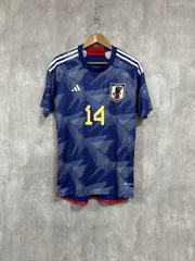 adidas アディダス １４ ?TO 日本代表選手 ユニフォーム sizeM/青  ■■◎メンズ