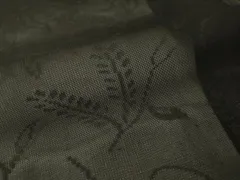 平和屋着物＊夏物　色無地　草花紋紗　蝋色　正絹　逸品　CAAV4561vp