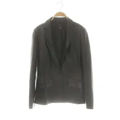 ビーシービージーマックスアズリア BCBGMAXAZRIA ラムレザーテーラードジャケット 1B 総裏地 6 ブラック /DO ■OSのサムネイル