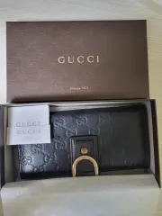 グッチ GGマイクロシマ 長財布 ブラック フルセット