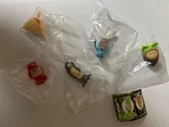 こびとづかん おすわりマスコット4 ヒヨッコマネッコ　タケノコビト　ルビーダイコウブツ　モクモドキオオコビト　マヨケシロバネ 5点セット
