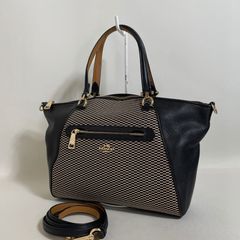 2505-139｜美品｜コーチ シグネチャー 2WAY バッグ ブラック COACH - 2505-139｜美品｜コーチ シグネチャー 2WAY バッグ ブラックの