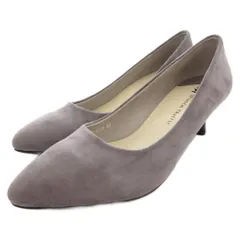 オリエンタルトラフィック ORIENTAL TRAFFIC パンプス ポインテッドトゥ ミドルヒール 40 グレー R-4008 /JS