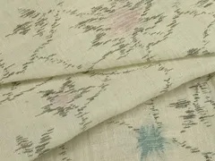 平和屋着物＊夏物　小紋　紗　草花文　洗える着物　AAAY6877sx
