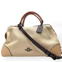 極美品　希少 COACH コーチ　2way ショルダーバッグ レザー　パイソン調