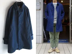 FOB FACTORY FOBファクトリー F2326 DENIM TRENCH COAT ストレッチ スウェットデニム トレンチコート ステンカラーコート 3/L インディゴ
