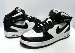 US7.5/25.5cm◆Stussy × Nike｜ステューシー ナイキ   Air Force 1 Mid DJ7840-002  エアフォース1 ミッド  スニーカー シューズ 靴