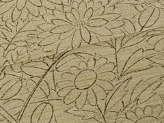 平和屋着物■上質な小紋　紬地　秋草文　正絹　逸品　CAAV1496kb