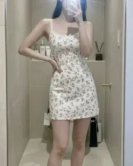 新品 フラワー レース 紐 ミニ ONE PIECE / 夏 ONE PIECE