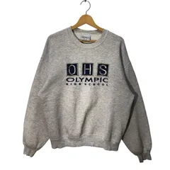 90's vintage 90年代 ヴィンテージ GENUS カレッジスウェット USA製 Lサイズ ライトグレー