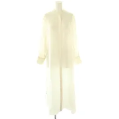 イエナ IENA バンドカラーシャツワンピース 前開き 36 アイボリー /ES ■OS