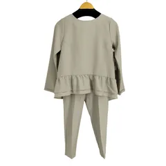 マイカアンドディール MICA＆DEAL フリルトップスパンツセットアップ レディース  36